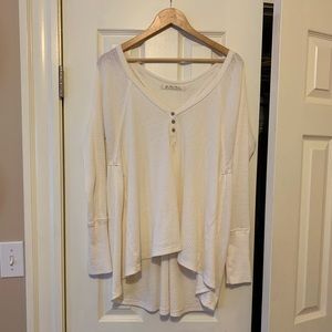 We The Free Waffle Knit Thermal Henley